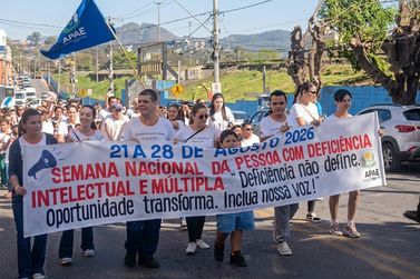 APAE de Brumadinho promove caminhada e programa&ccedil;&atilde;o especial pela inclus&atilde;o