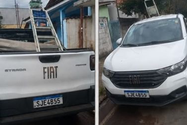 [V&Iacute;DEO] Fiat Strada &eacute; furtada durante a madrugada no bairro Graja&uacute;, em Brumadinho