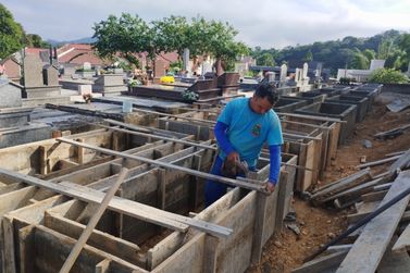Trabalhos avançam para revitalização do Cemitério Municipal Parque da Saudade