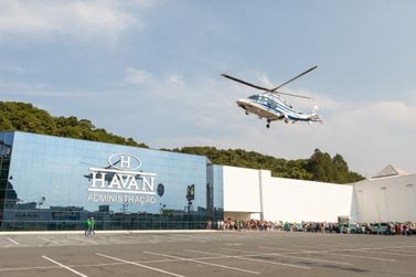 Chuva adia passeio de helicóptero da Havan em alusão aos 165 anos de Brusque