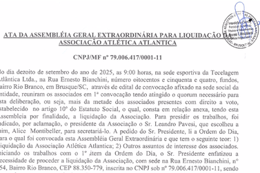 PUBLICA&Ccedil;&Atilde;O LEGAL | ATA DA ASSEMBL&Eacute;IA GERAL EXTRAORDIN&Aacute;RIA
