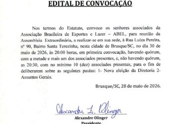 PUBLICA&Ccedil;&Atilde;O LEGAL | EDITAL DE CONVOCA&Ccedil;&Atilde;O
