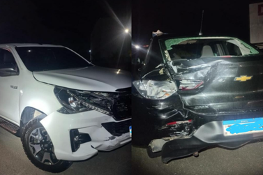 Ve&iacute;culo com placas de Brusque se envolve em colis&atilde;o traseira na SC-486, em Itaja&iacute;
