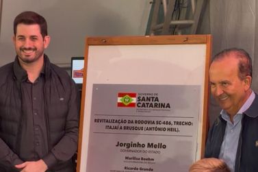 Jorginho Mello anuncia aumento do limite de velocidade da Ant&ocirc;nio Heil para 100 km/h