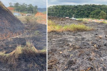 Bombeiros usam 4 mil litros de &aacute;gua e chibatas para combater inc&ecirc;ndio em Ilhota
