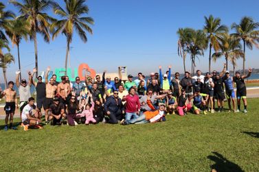 Buritama sediou no domingo simulado sprint triathlon com largada na Prainha