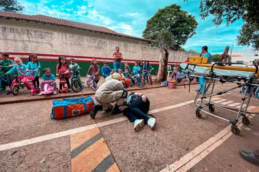 CMEI Armando Campos Belo encerra Maio Amarelo com a&ccedil;&atilde;o educativa