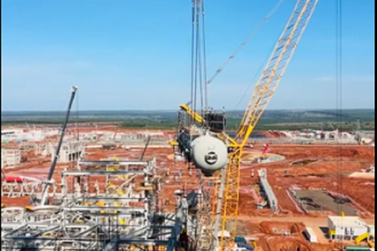 F&aacute;brica de celulose em MS avan&ccedil;a com i&ccedil;amento de bal&atilde;o da caldeira de for&ccedil;a