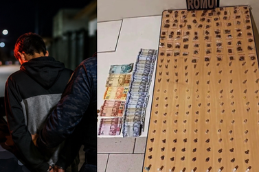 Adolescente &eacute; apreendido com drogas na madrugada desta sexta no Colina