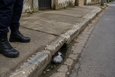Sacola com drogas &eacute; encontrada dentro de bueiro na Rua Fran&ccedil;a