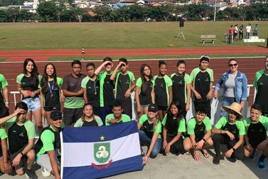 Equipe de atletismo de Campos Novos esteve participando em Jaraguá do Sul