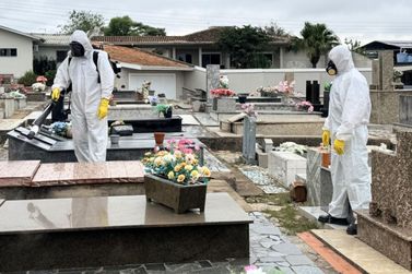 Canoinhas intensifica a&ccedil;&atilde;o contra dengue no cemit&eacute;rio municipal