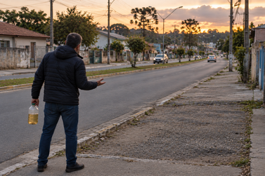 Motorista sai para buscar combust&iacute;vel e tem caminhonete furtada em Canoinhas
