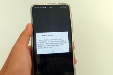 Defesa Civil emite alerta nos celulares de moradores de Casa Branca e regi&atilde;o