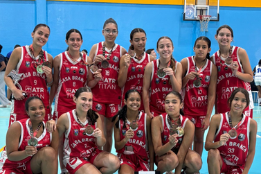 Basquete Feminino de Casa Branca conquista hist&oacute;rico 3&ordm; Lugar na Copa SP Sub-16