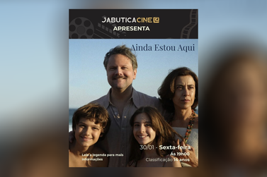 JabuticabaCine exibe hoje o filme brasileiro &ldquo;Ainda Estou Aqui&rdquo;