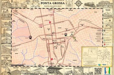 Ponta Grossa ganha novos mapas turísticos para explorar os encantos da cidade