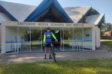 Ciclista percorre 650 km na Rota do Rosário em ação de gratidão