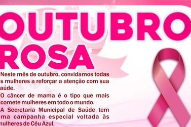 Secretaria de Sa&uacute;de de C&eacute;u Azul est&aacute; com atendimento voltado &agrave; sa&uacute;de da mulher