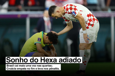 Brasil perde para Croácia e está fora da Copa