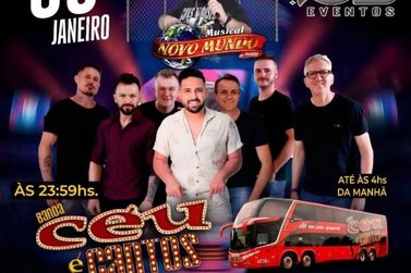Show da Banda C&eacute;u e Cantos em Medianeira neste fim de semana 