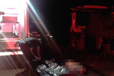Homem morre após ser atropelado por carro na PR-082, em Rondon