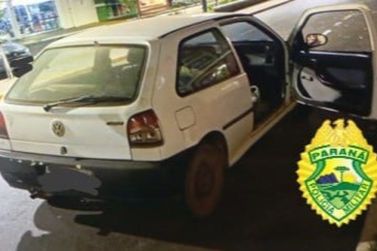 Carro furtado em Cianorte é recuperado pela PM em Cruzeiro do Oeste