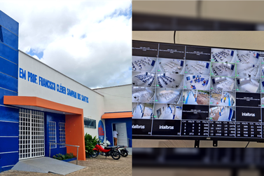 Escola municipal recebe o primeiro sistema de videomonitoramento da região