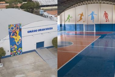Ap&oacute;s reforma gin&aacute;sio Uiran Sousa ganhar&aacute; seu 1&ordm; sistema de videomonitoramento