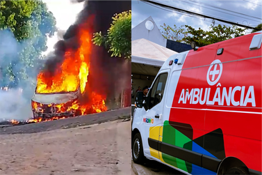 Munic&iacute;pio ganha nova ambul&acirc;ncia 10 dias ap&oacute;s uma ter sido destru&iacute;da em inc&ecirc;ndio 