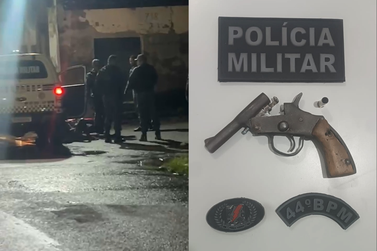 Troca de tiros termina com suspeitos de assaltos presos no centro de Coelho Neto