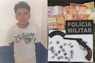 Homem condenado a mais de 6 anos por roubo &eacute; detido com drogas e arma