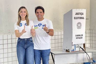 Bruno Silva vota com a fam&iacute;lia e projeta dia hist&oacute;rico em Coelho Neto