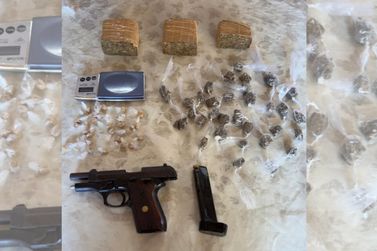 Troca de tiros no Cob&oacute; resulta em apreens&atilde;o de drogas e arma