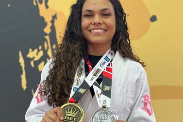 Promessa do jiu-j&iacute;tsu de Conde conquista duas medalhas em Cama&ccedil;ari
