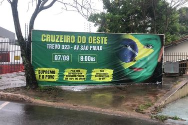 Manifestação acontecerá no Dia da Indepêndencia em Cruzeiro do Oeste