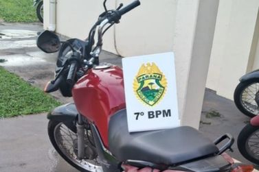 Moto com mandado de busca &eacute; apreendida durante abordagem em Cruzeiro do Oeste