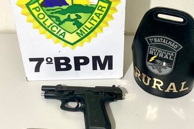 Mandado judicial leva &agrave; apreens&atilde;o de pistola e muni&ccedil;&otilde;es em Goioer&ecirc;