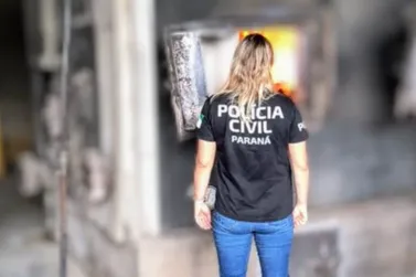 Polícia Civil de Xambrê realiza incineração de 160 quilos de maconha