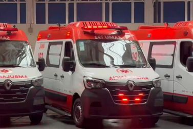 Base do SAMU de Douradina &eacute; contemplada com nova ambul&acirc;ncia