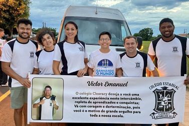 Aluno de Douradina embarca para interc&acirc;mbio no Canad&aacute;