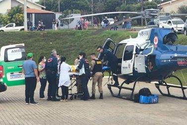 Homem fica ferido ap&oacute;s acidente de trabalho em Santa Isabel do Iva&iacute;