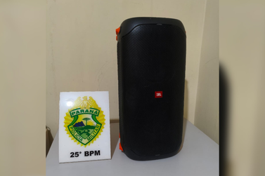 Som alto durante a madrugada termina com caixa de som apreendida em Douradina