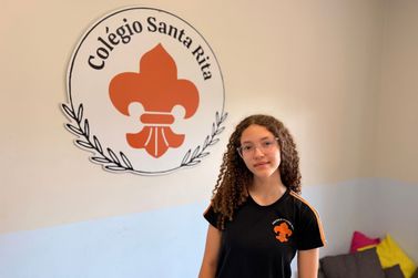 Aluna da Escola Santa Rita conquista 5&ordm; lugar na prova de bolsas do Col&eacute;gio Alfa