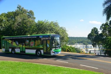 Parque Nacional do Iguaçu realiza testes do novo ônibus elétrico