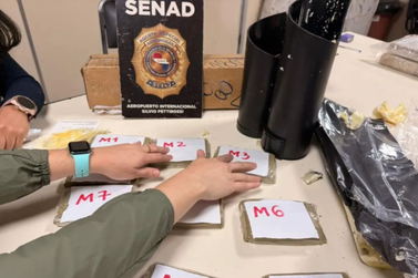 Droga escondida em toner vindo dos EUA &eacute; apreendida a caminho de Ciudad del Este