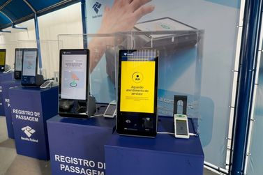 Receita Federal come&ccedil;a a testar biometria da palma da m&atilde;o na Ponte da Amizade