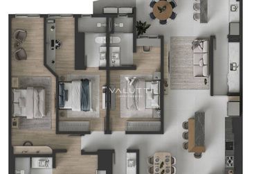 Apartamento &agrave; venda - 172m&sup2; - Ciudad Del Leste