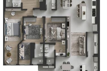 Apartamento &agrave; venda - 172m&sup2; - Ciudad Del Leste