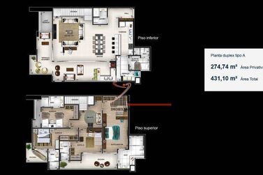 Apartamento &agrave; venda - 289m&sup2; - Edificio Dolce Vita Residenziale